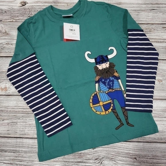 Hanna Andersson Organic Cotton Long-Sleeve Top Size 8 NWT - Picture 10 of 11